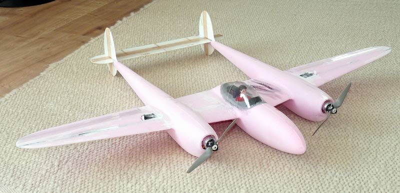 P38 wings 85cm Spannweite