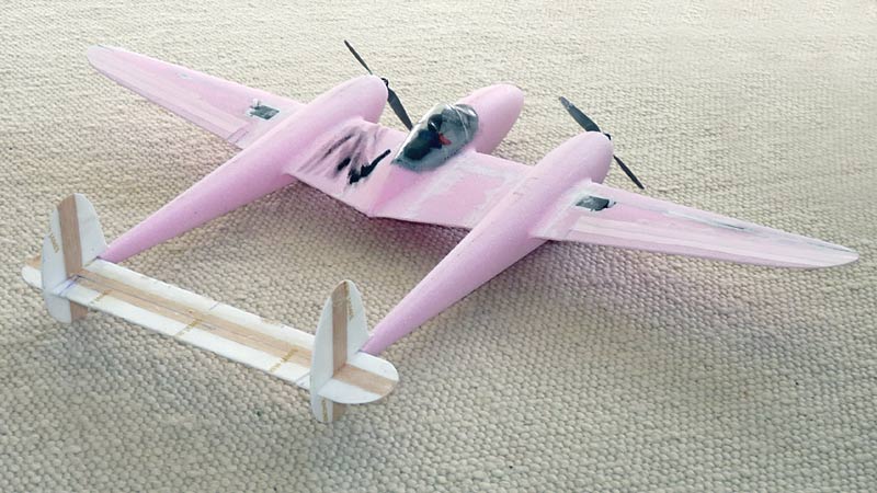P38 wings 85cm Spannweite