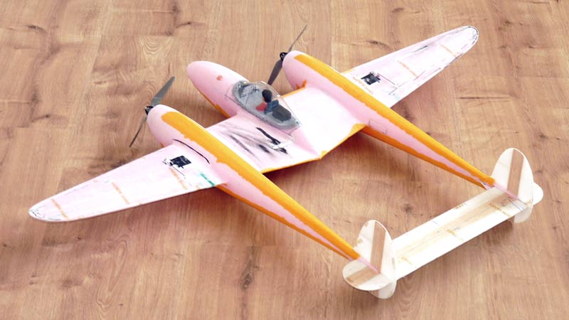 P38 wings 85cm Spannweite