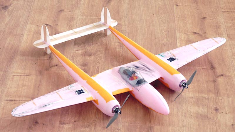 P38 wings 85cm Spannweite