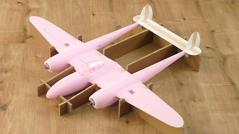 P38 wings 85cm Spannweite