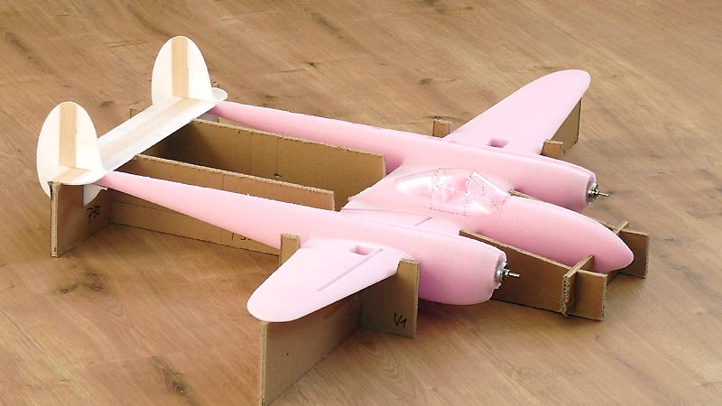 P38 wings 85cm Spannweite